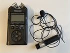 Аудиорекордер Tascam DR-40 с петличным микрофоном объявление продам