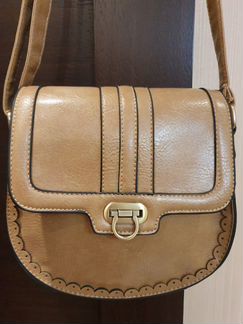 Сумка эко кожа цвет бежевый