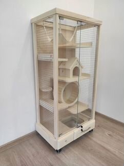 Витрина-клетка для шиншилл, белки, бурундука, дегу