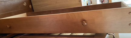 Детская кровать Кубаньлесстрой (+матрас,бортики)