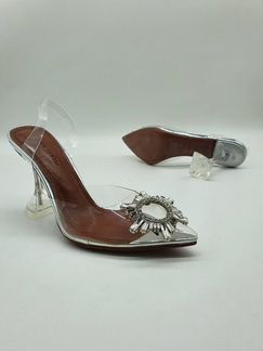 Туфли Amina Muaddi Амина Муадди прозрачные