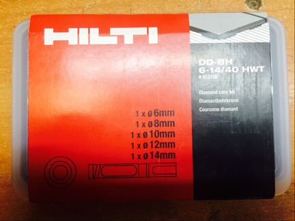 Алмазные коронки Hilti DD-BH 6-14/40 HWT (новые)