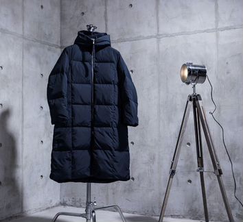 Jil Sander длинный пуховик на молнии