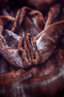 Норковая шуба с поясом