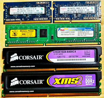 Оперативная память dimm,DDR1,DDR2,DDR3 ноут, сист