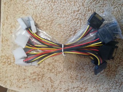 Переходники блока питания: SATA, Molex, 6PIN