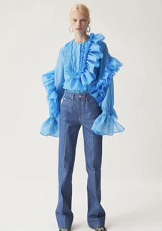 Блузка h&m studio голубая