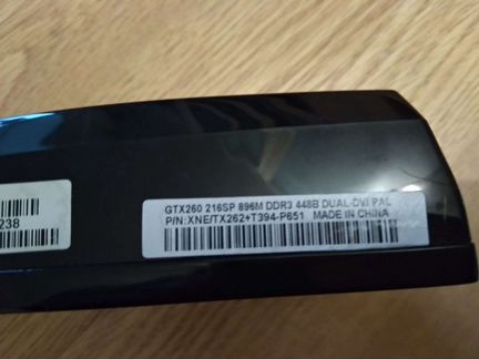 Видеокарта palit Nvidia GTX 260