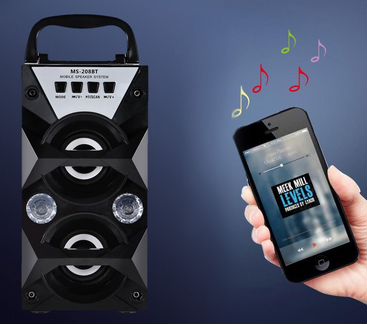 Колонка MS-208BT Bluetooth, mp3, радио