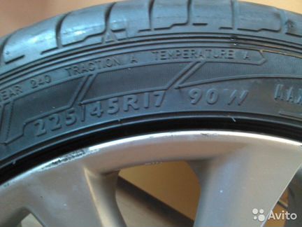 Колесо летнее R17 или только диск. 5/114.3.Dunlop