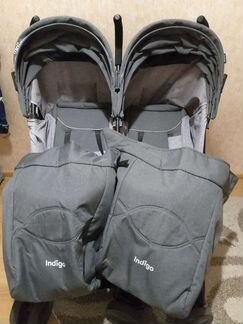 Коляска-трость для двойни Indigo Duet