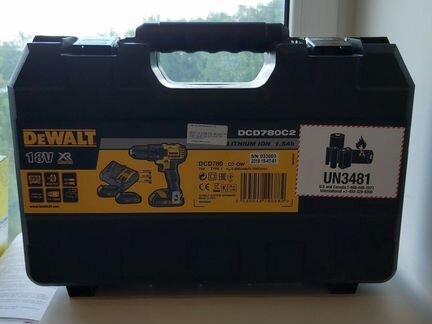 Шуруповерт DeWalt dcd780c2, 18v, новый