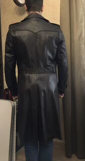 Плащ кожаный мужской