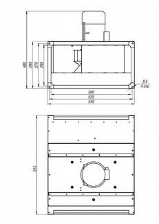 Вентилятор канальный кухонный кафе ресторан