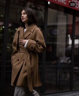 Двубортное пальто I am studio