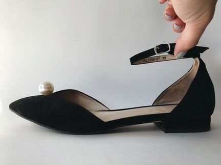 Туфли Portal с жемчужинои на низком каблуке