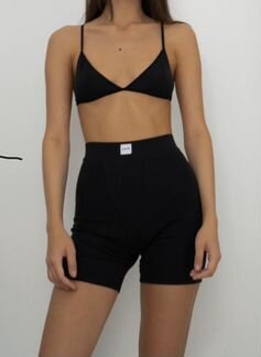 Велосипедки / шорты чёрные хлопковые lovegoods