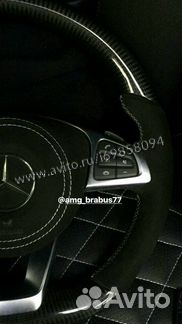 Карбоновый руль Алькантара AMG для Mercedes G C GL