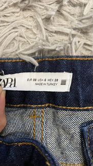Джинсы zara slouchy синие