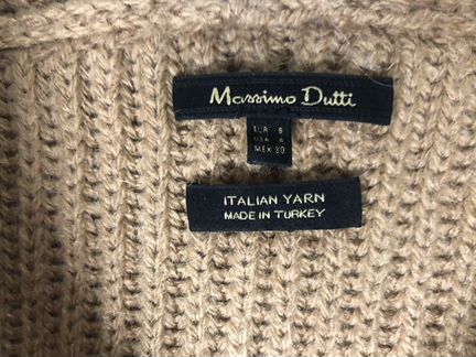 Свитер massimo dutti шерсть