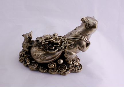 Мышь - Китайская статуэтка из Бронзы, *ru 585