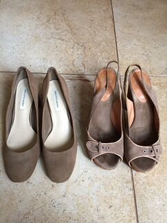 Туфли и босоножки замшевые, 38р США Италия