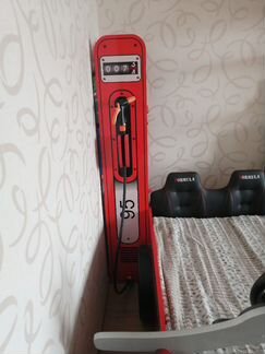 Мебель детская машина-кровать с подсветкой и стелл