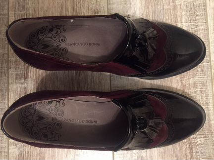 Ботильоны Francesco Donni, бордо, р.38 новые