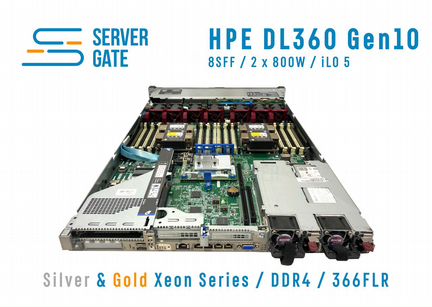 HPE DL360 G10 8SFF 2 x Silver 4208 128 GB