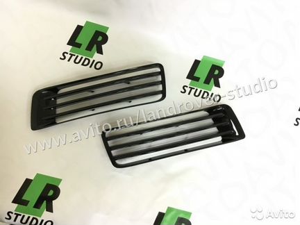 Накладки противотуманных фар range rover 13 черные