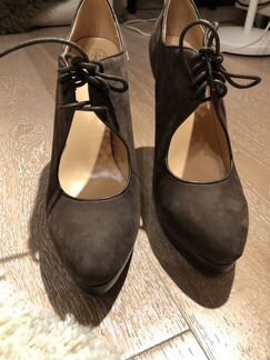 Ботильоны 41 размера. Замшевые