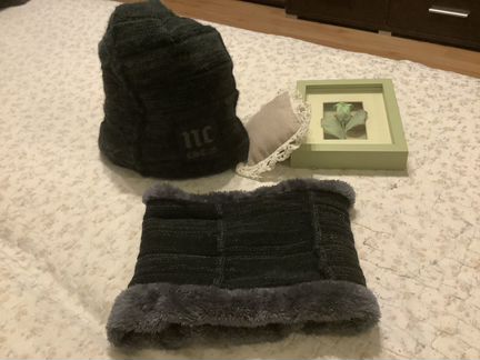 Снуд зима и шапка в комплекте