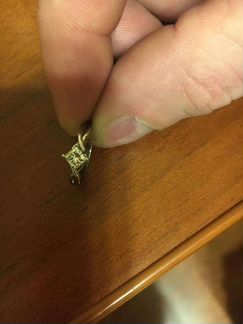 Кольцо с бриллиантом 0.5 р16