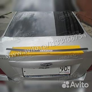 Накладка на бампер Skoda Octavia 2009 - 2012
