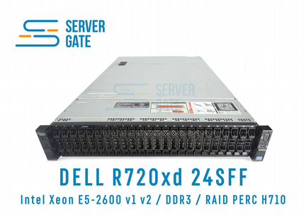 Dell R720xd 24SFF 2 x E5-2690v2 512 GB
