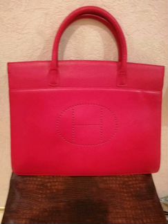 Новая сумка Hermes натур. кожа сафьяно