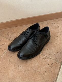 Туфли Zara чёрная кожа