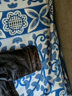 Мужская зимняя кожаная куртка