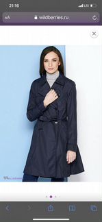Плащ Trussardi Jeans синий, в идеальном состоянии