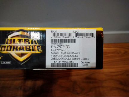 Материнская плата LGA1150 GA-Z97P-D3 (rev. 1.1)