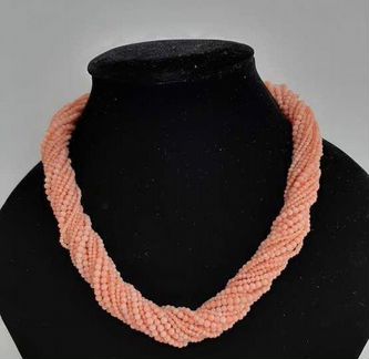 Коралловые бусы. Коралл 75 грамм. Angel skin