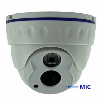 Купольная IP камера 2MP 1080P с микрофоном
