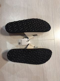 Шлепанцы кожаные Zara