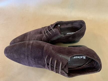 Новые замшевые бордовые туфли-ботинки