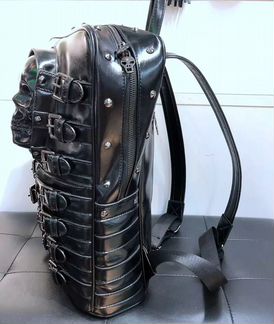 Кожаный рюкзак череп
