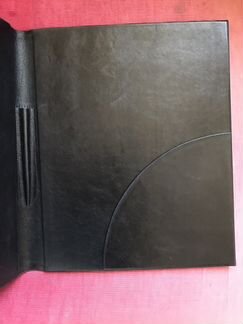 Папка руководителю на подпись, кожа, тиснение золо