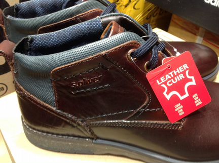 S.Oliver полуботинки ,натур/кожа 45 р