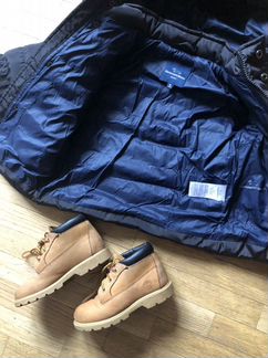 Пуховик Harmont&Blaine, ботинки Timberland