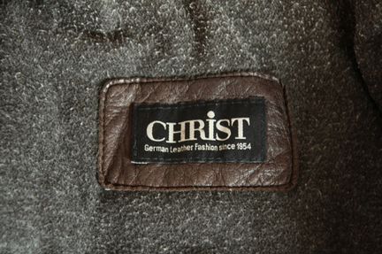 Утепленная мужская кожаная куртка Christ р. 54-56