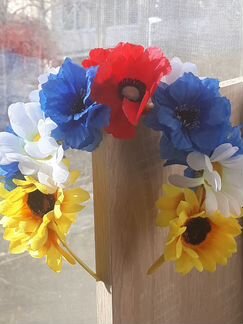 Ободок цветы в волосы